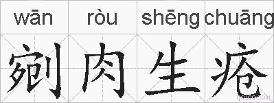 剜肉生疮的拼音