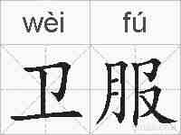 卫服的拼音