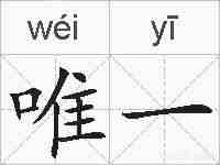 唯一的拼音