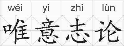 唯意志论的拼音