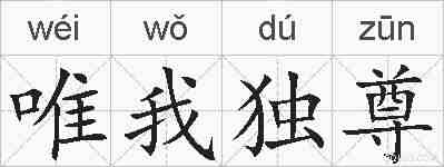 唯我独尊的拼音
