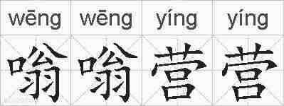 嗡嗡营营的拼音
