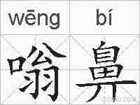 嗡鼻的拼音