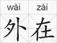 外在的拼音