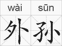 外孙的拼音