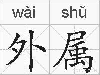 外属的拼音
