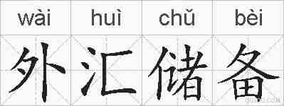 外汇储备的拼音