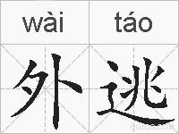 外逃的拼音