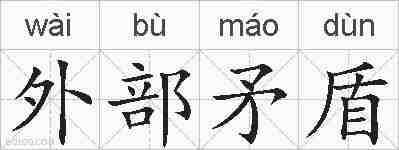 外部矛盾的拼音