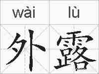 外露的拼音