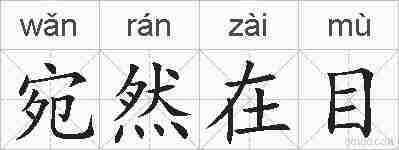 宛然在目的拼音