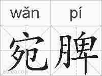 宛脾的拼音