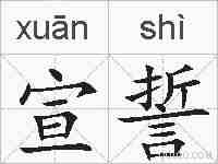 宣誓的拼音