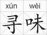 寻味的拼音