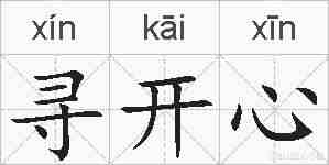 寻开心的拼音