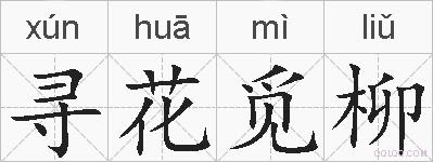 寻花觅柳的拼音