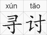 寻讨的拼音
