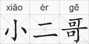小二哥的拼音