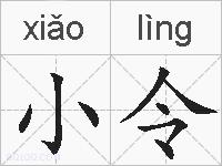 小令的拼音