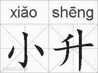 小升的拼音