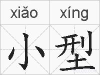 小型的拼音