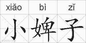 小婢子的拼音