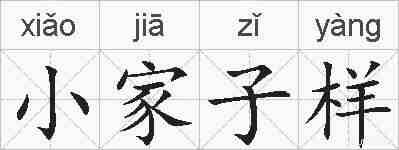小家子样的拼音
