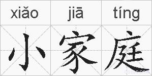 小家庭的拼音