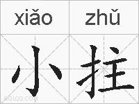 小拄的拼音