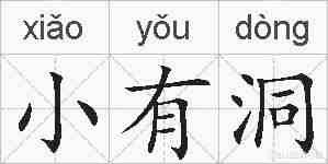 小有洞的拼音