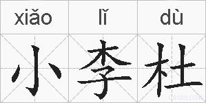 小李杜的拼音