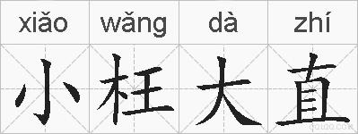小枉大直的拼音