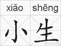 小生的拼音
