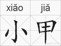 小甲的拼音