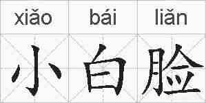 小白脸的拼音