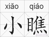 小瞧的拼音