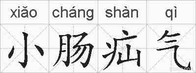 小肠疝气的拼音