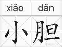 小胆的拼音