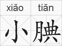 小腆的拼音