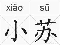 小苏的拼音