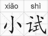 小试的拼音