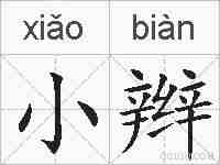 小辫的拼音