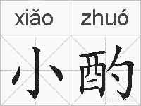 小酌的拼音