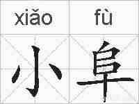 小阜的拼音