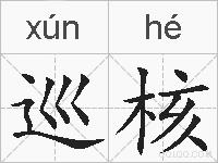 巡核的拼音