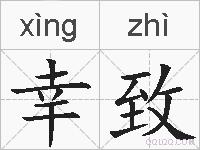 幸致的拼音
