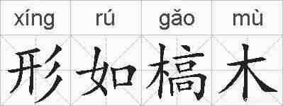 形如槁木的拼音