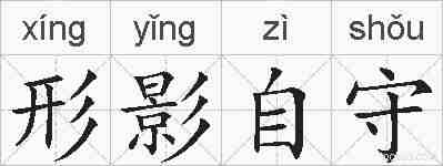 形影自守的拼音