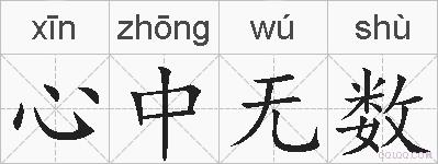 心中无数的拼音