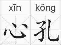 心孔的拼音